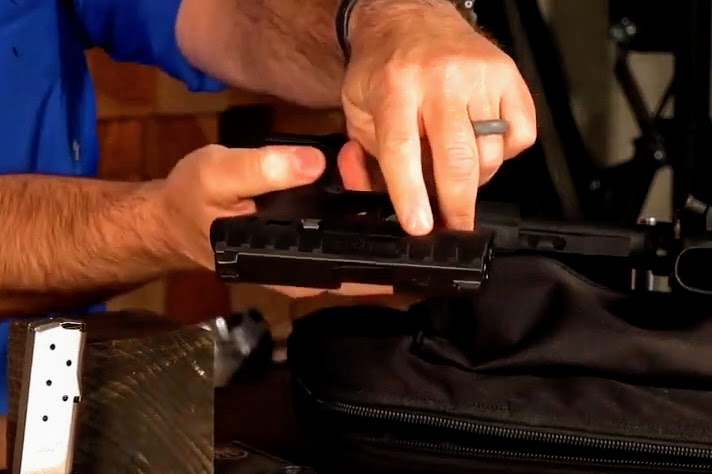 Denny Chapman shows off the Beretta APX Carry